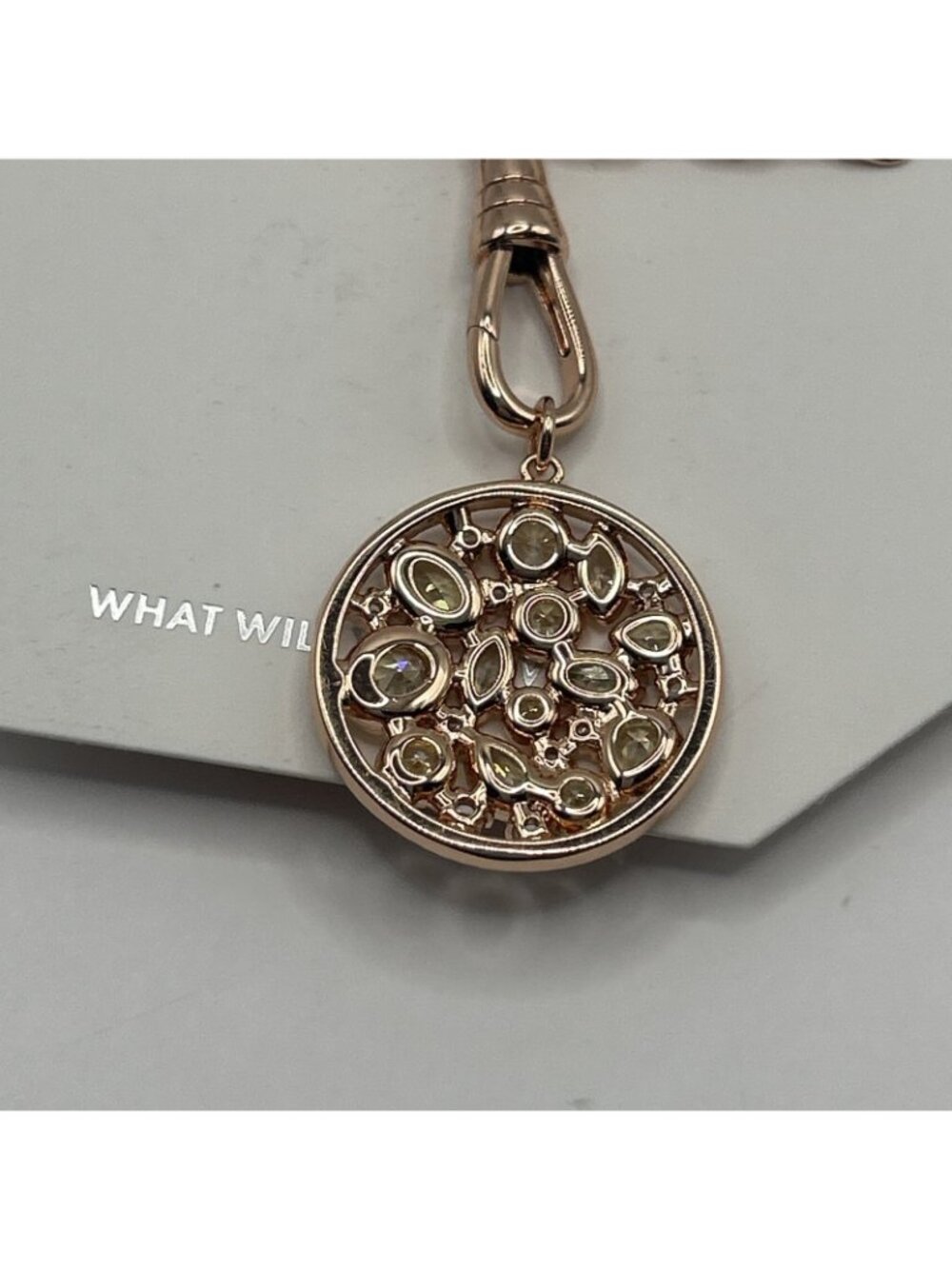Bomb Party Nov 2025 Necklace NK15625 All That Glimmers, Stays Citrine/Rose gold - Picture 9 of 9